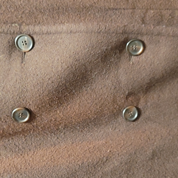 New York & Company Chocolate Brown Double-breasted Pea Coat - Picture 4 of 4